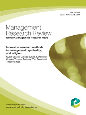 cover image of Management Research Review, Volume 40, Number 8